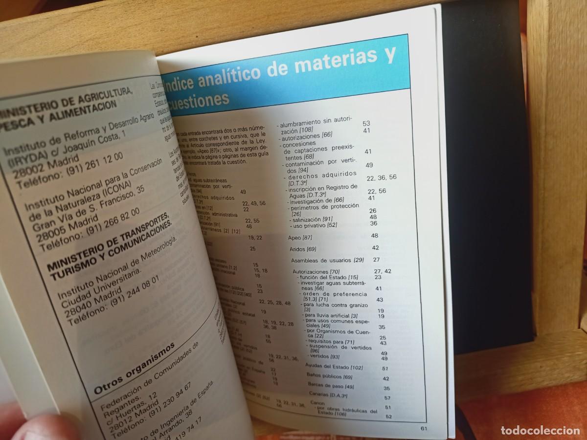 Libros de segunda mano: EL LIBRO DEL AGUA. GU&Iacute;A DE LA LEY DE AGUAS. MOPU. 1985 - Foto 10