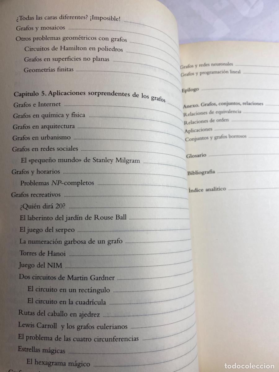 Libros de segunda mano de ciencias: MAPAS DEL METRO Y REDES NEURONALES. TEORIA DE GRAFOS. CLAUDI ALSINA - Foto 3