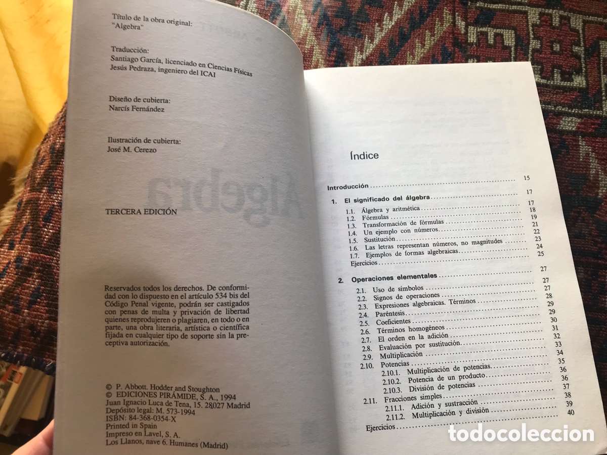 Libros de segunda mano de ciencias: Aprende t&uacute; solo &aacute;lgebra. P. Abbott. Pir&aacute;mide . Muy dif&iacute;cil - Foto 4