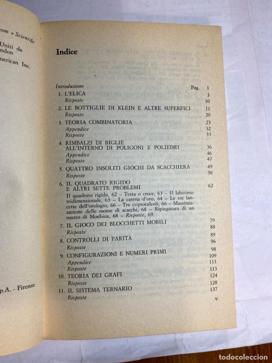 Libros de segunda mano de ciencias: ENIGMI E GIOCHI MATEMATICI. MARIN GARDNER 1976 - Foto 3