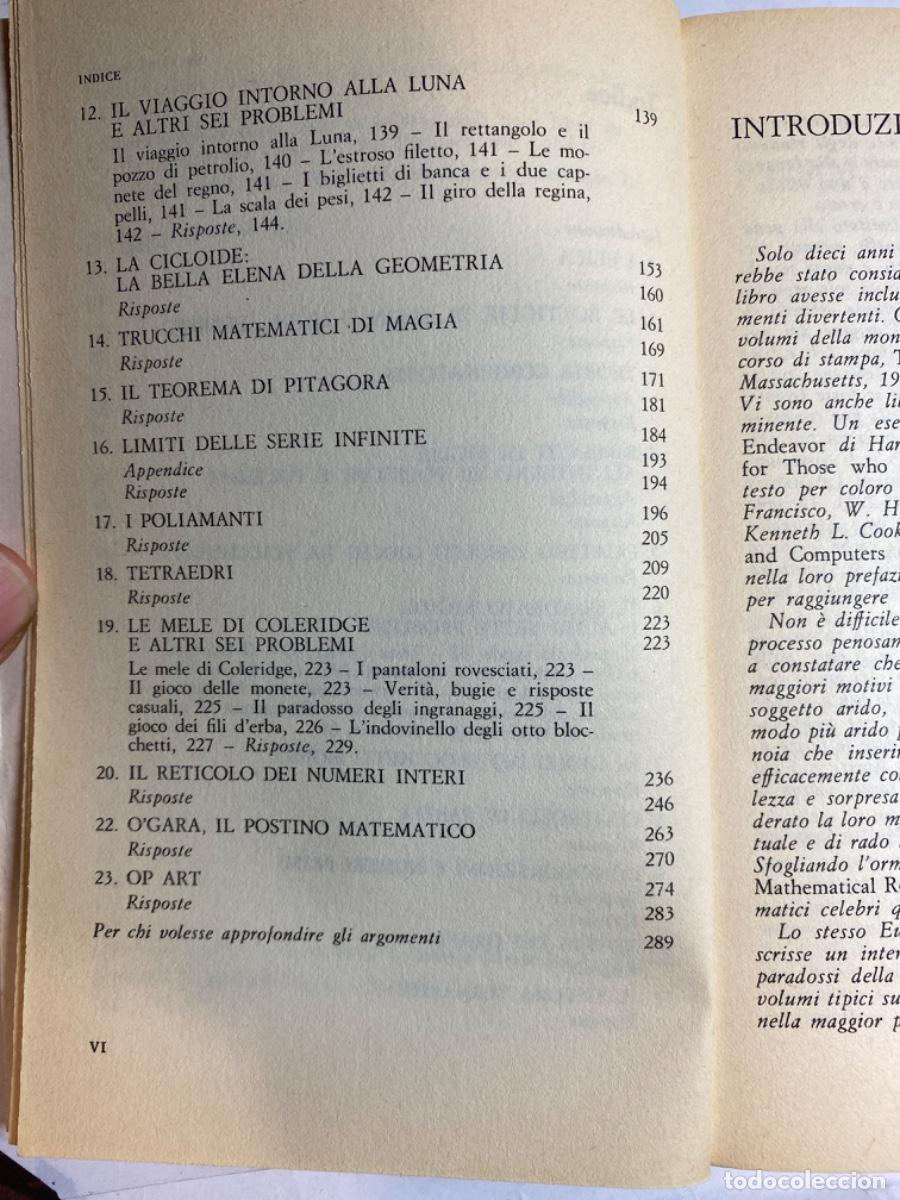 Libros de segunda mano de ciencias: ENIGMI E GIOCHI MATEMATICI. MARIN GARDNER 1976 - Foto 4