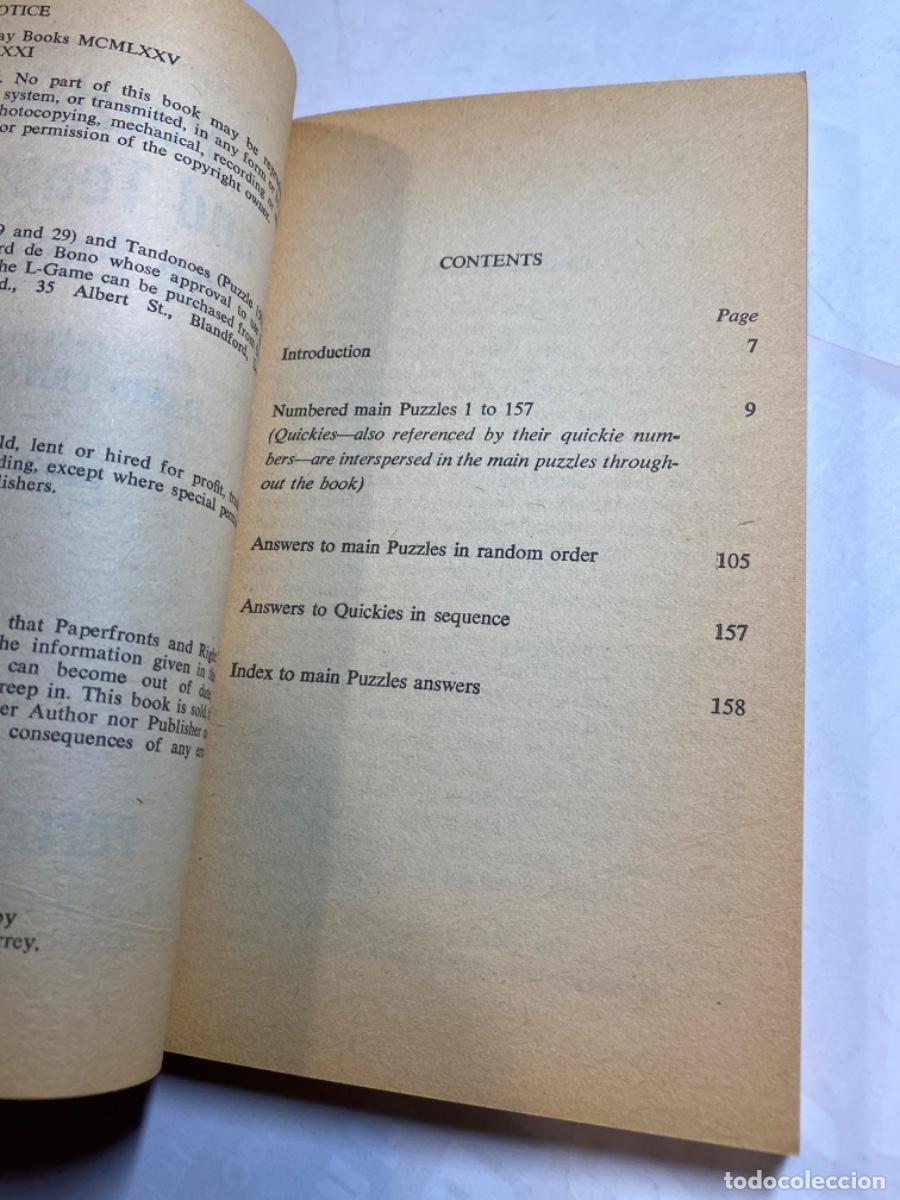 Libros de segunda mano de ciencias: PUZZLES & TEASERS FOR EASY CHAIR. DAVID PRITCHARD. 1988 - Foto 2