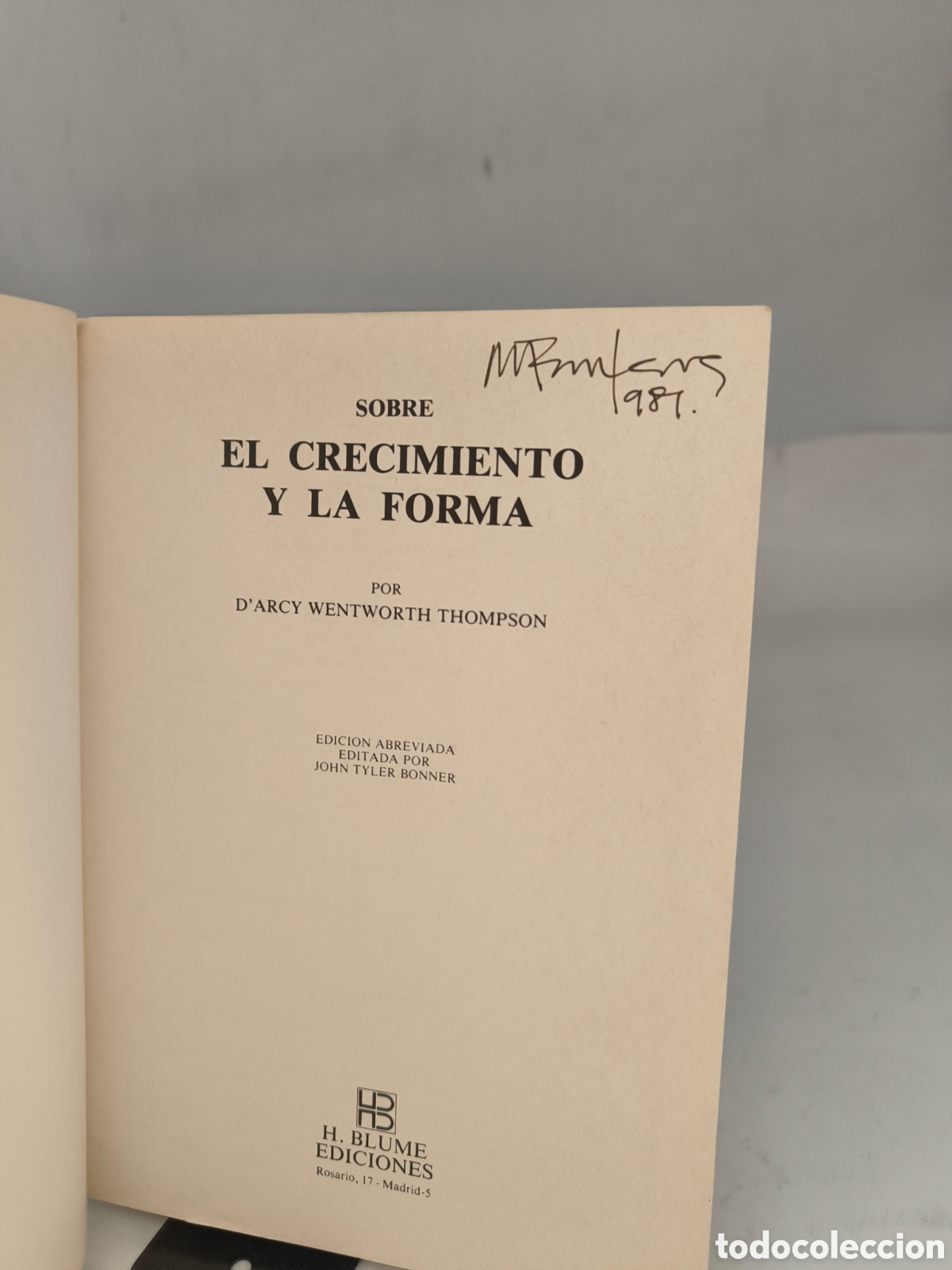 Libros de segunda mano: Sobre el crecimiento y la forma. Darcy Thompson. - Foto 4