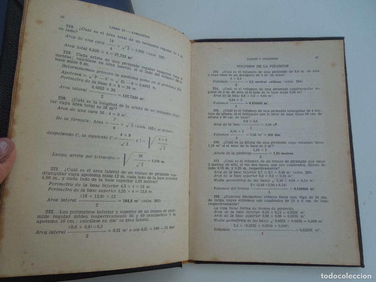 Libros de segunda mano de ciencias: GEOMETRIA - SEGUNDO GRADO - CLAVE - EDICIONES BRU&Ntilde;O -1963 - TAPAS DURAS - Foto 3
