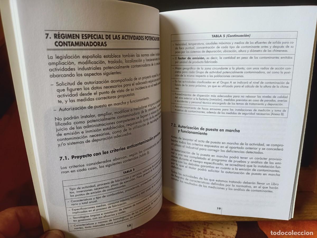 Libros de segunda mano: EXIGENCIAS ADMINISTRATIVAS EN MATERIA DE CONTROL DE EMISIONES ATMOSF&Eacute;RICAS. ITSEMAP - Foto 7