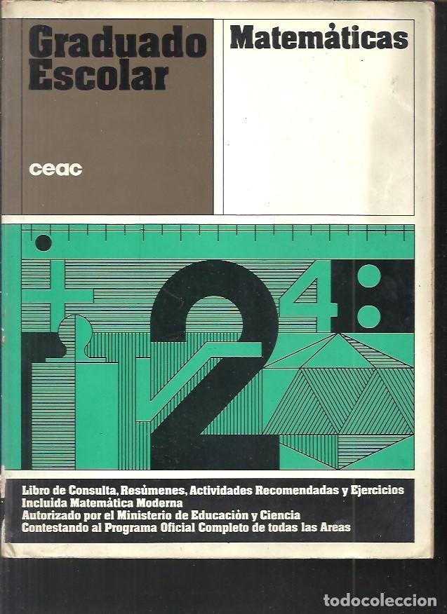 Libros de segunda mano de ciencias: GRADUADO ESCOLAR MATEMATICAS CEAC - Foto 1