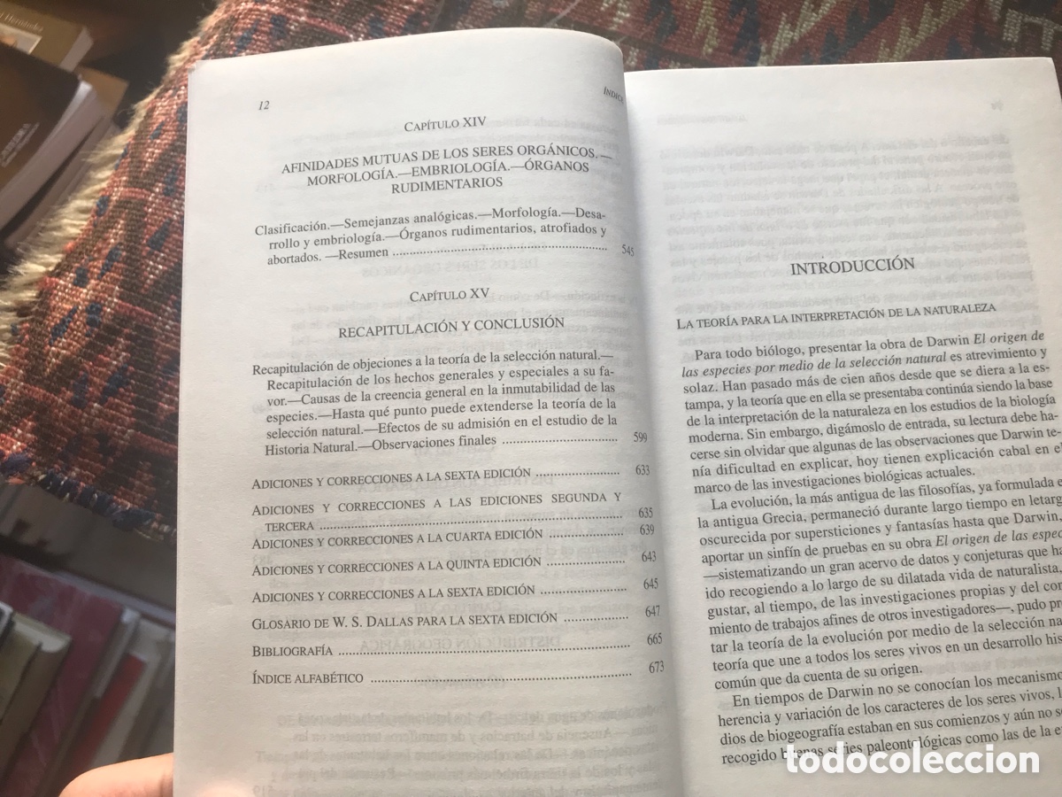 Libros de segunda mano: Origen de las especies. Charles Darwin. Edici&oacute;n conmemorativa. Austral - Foto 7