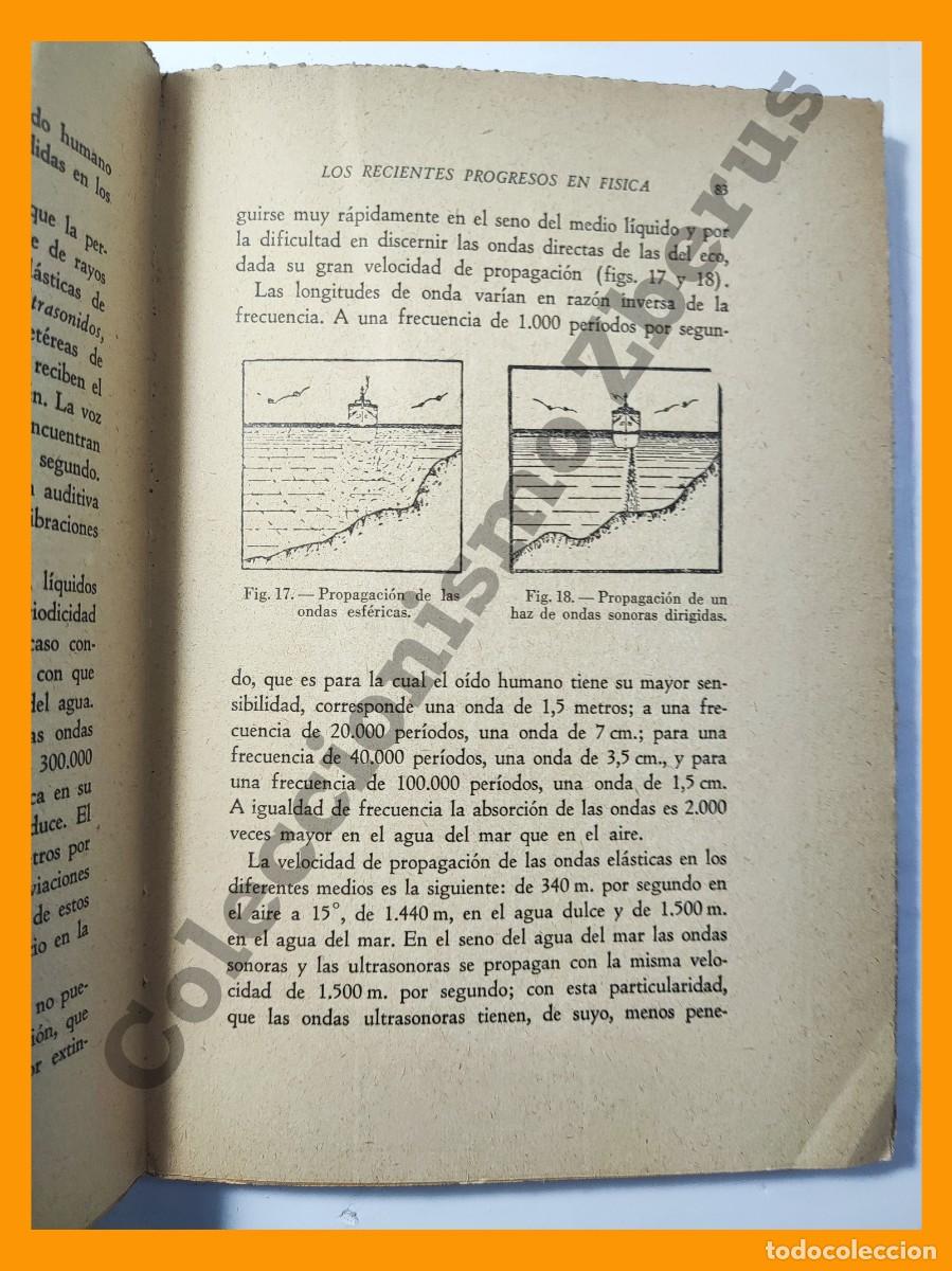 Libros de segunda mano de ciencias: Los recientes progresos en Fisica - Ignacio Puig - Foto 3