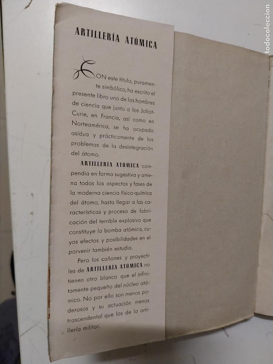 Libros de segunda mano de ciencias: mauricio nahmias. artilleria atomica - Foto 2