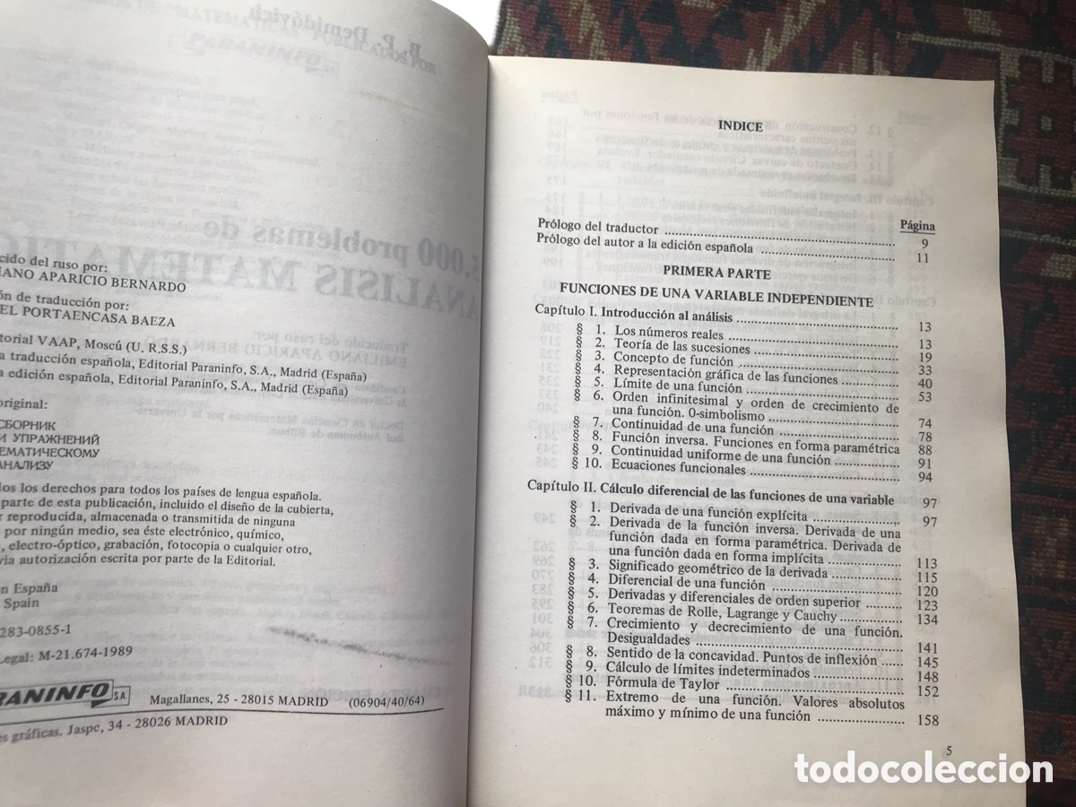 Libros de segunda mano de ciencias: 5000 problemas de an&aacute;lisis matem&aacute;tico. B. P. Demidovich - Foto 4