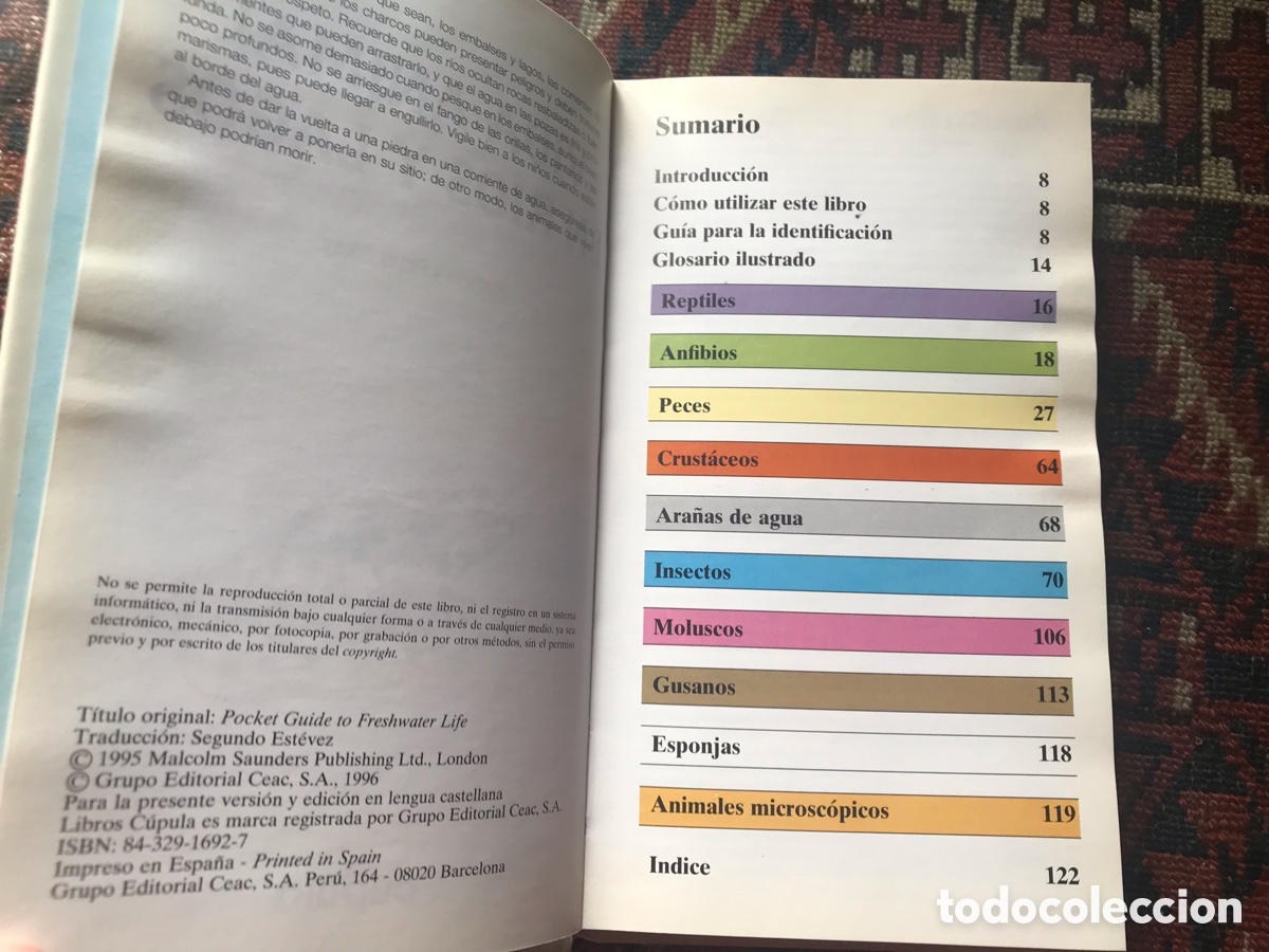 Libros de segunda mano: Vida animal en r&iacute;os y lagos. Libros, c&uacute;pula - Foto 4
