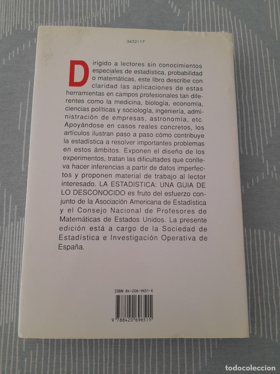 Libros de segunda mano de ciencias: LA ESTAD&Iacute;STICA. UNA GU&Iacute;A DE LO DESCONOCIDO - Foto 2