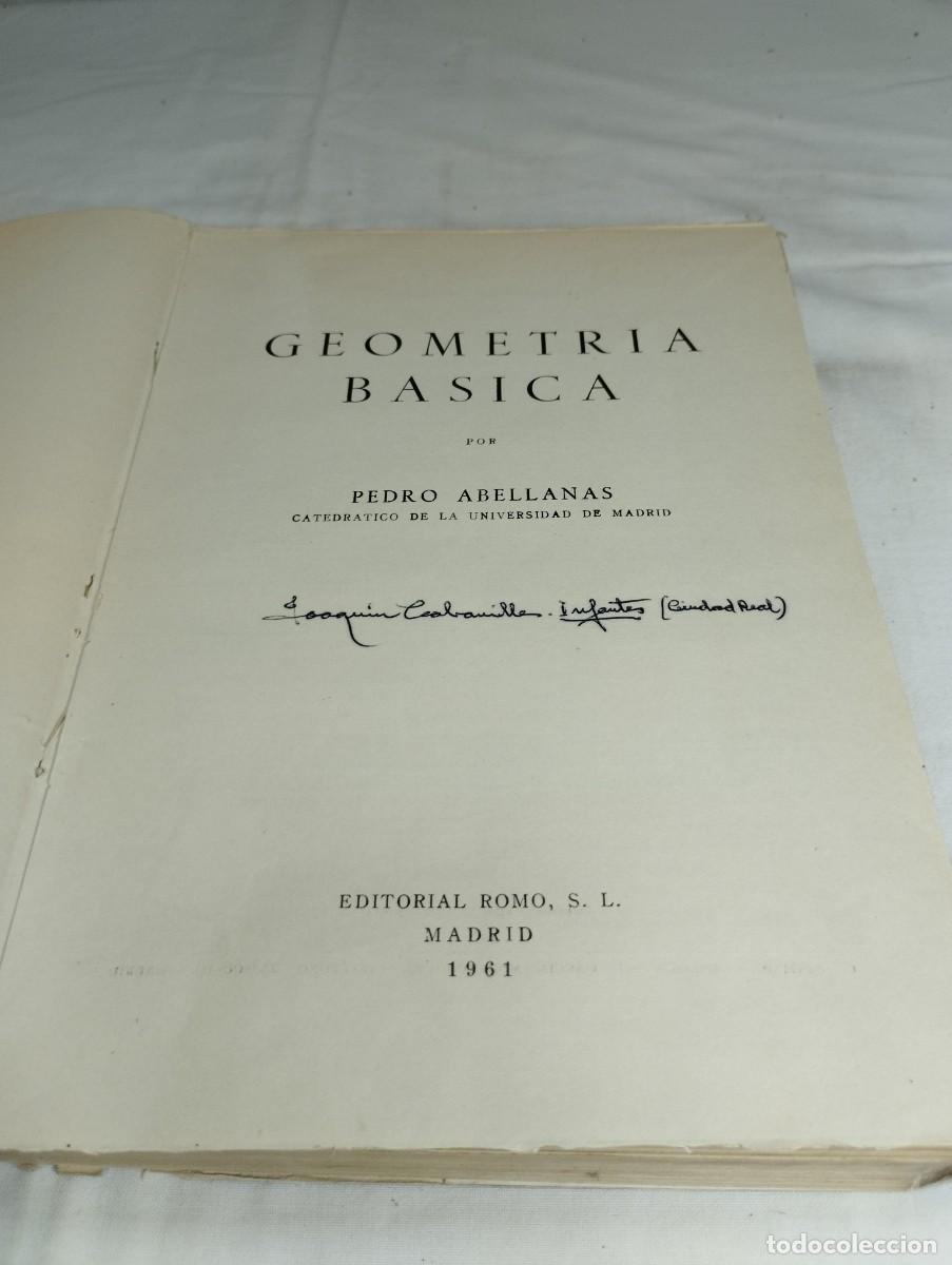Libros de segunda mano de ciencias: Geometr&iacute;a b&aacute;sica. Pedro Abellanas, 1961 - Foto 2