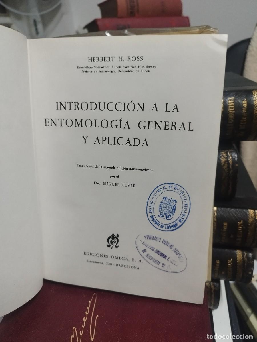 Libros de segunda mano: INTRODUCCI&Oacute;N A LA ENTOMOLOG&Iacute;A - HERBERT ROSS - OMEGA, 1968 - Foto 3