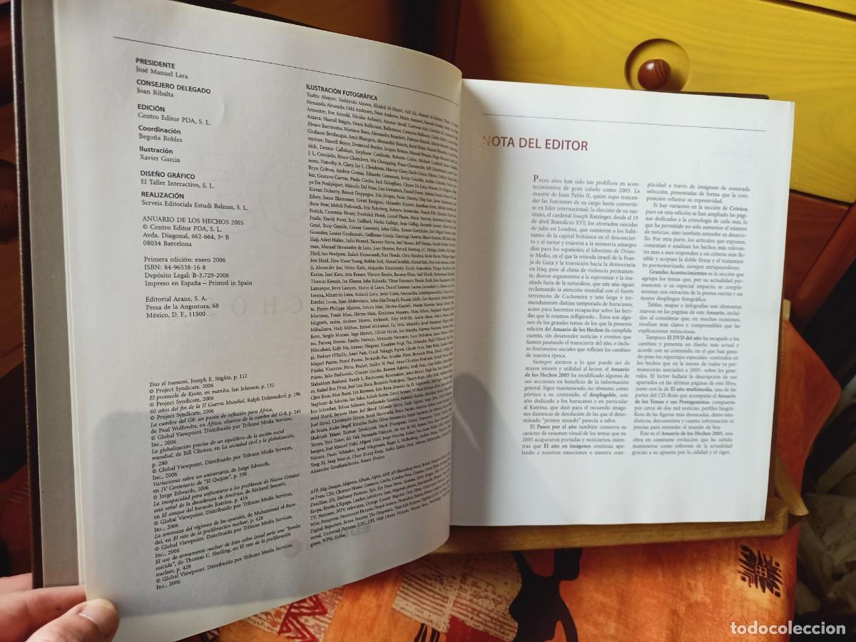 Libros de segunda mano: ANUARIO 2005. LOS HECHOS. DIFUSORA INTERNACIONAL. 2006. - Foto 4