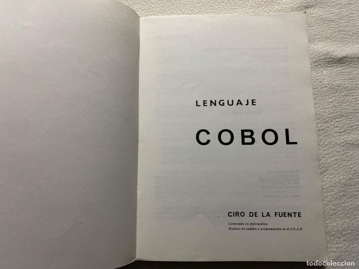 Libros de segunda mano de ciencias: LENGUAJE COBOL - CIRO DE LA FUENTE - Foto 5