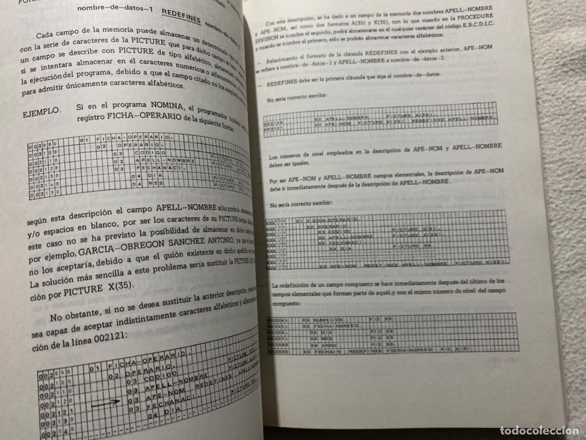 Libros de segunda mano de ciencias: LENGUAJE COBOL - CIRO DE LA FUENTE - Foto 6