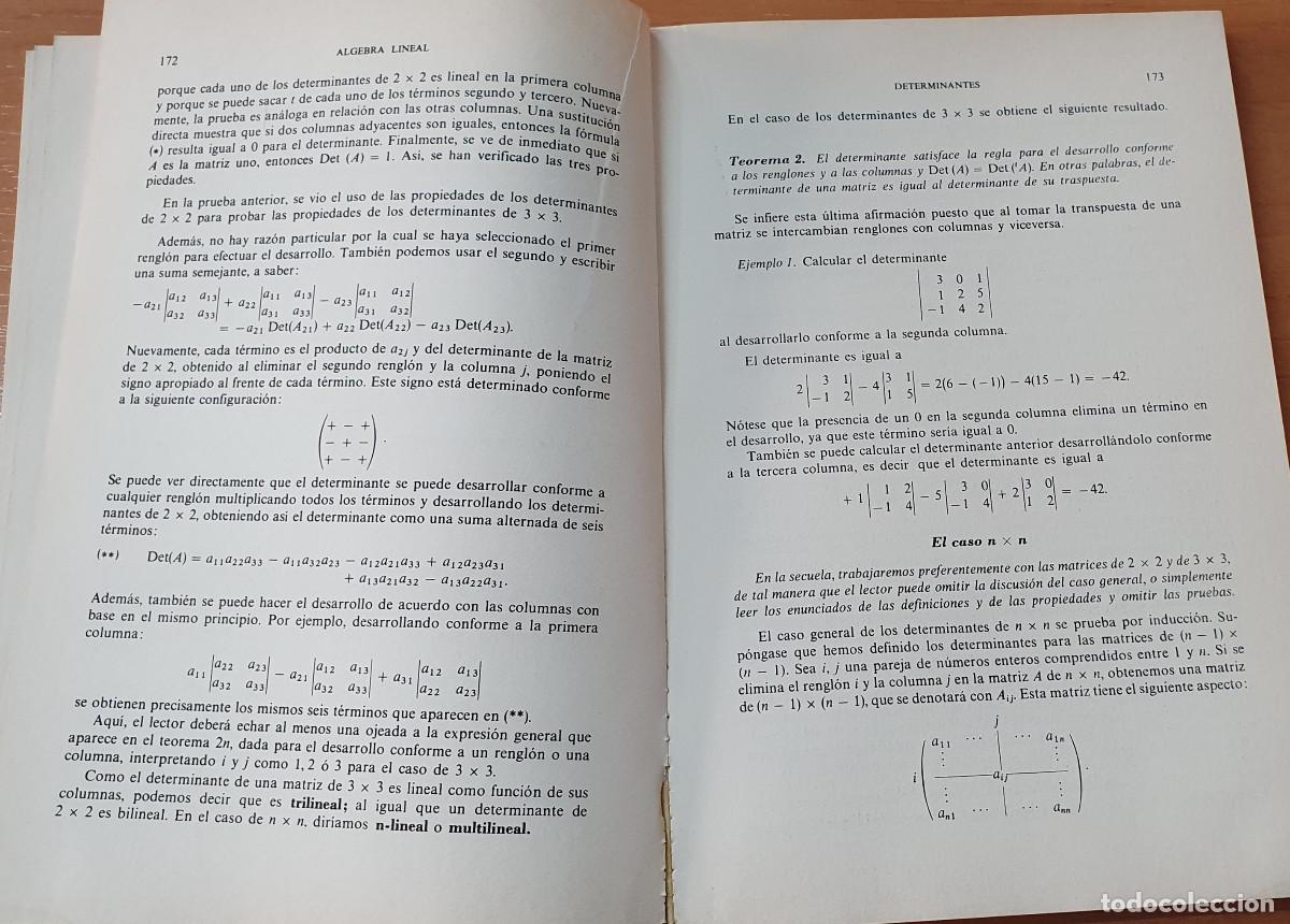 Libros de segunda mano de ciencias: Algebra Linear, de Serge Lang - Foto 3