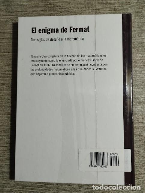 Libros de segunda mano de ciencias: El enigma de Fermat. Tres siglos de desaf&iacute;o a la matem&aacute;tica - Foto 2