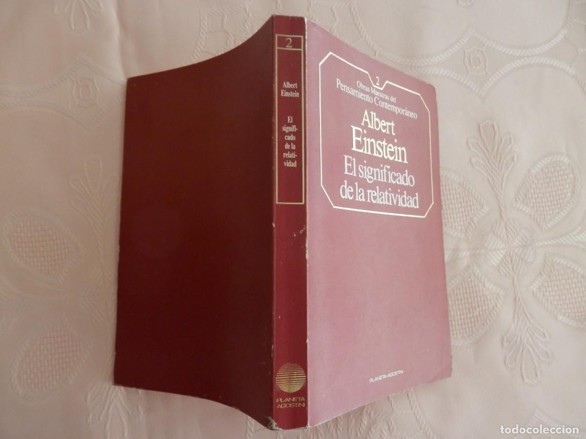 Libros de segunda mano de ciencias: El significado de la relatividad. Albert Einstein. Planeta-Agostini 1985 - Foto 2