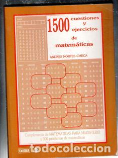 Libros de segunda mano de ciencias: 1500 cuestiones y ejercicios de matem&aacute;ticas, Andr&eacute;s Nortes Checa - Foto 1
