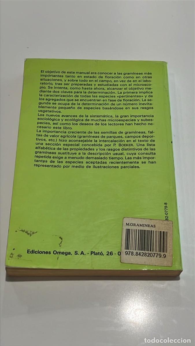 Libros de segunda mano: Manual de gram&iacute;neas. Ernst Klapp. 1983 - Foto 4