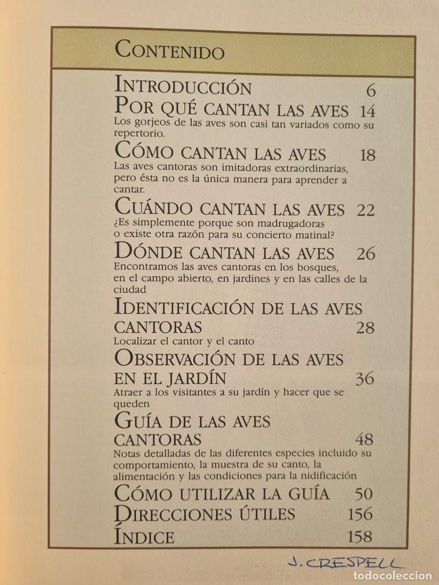 Libros de segunda mano: Aves cantoras - C&oacute;mo atraerlas e identificar su canto - Chris Harbard - Foto 3