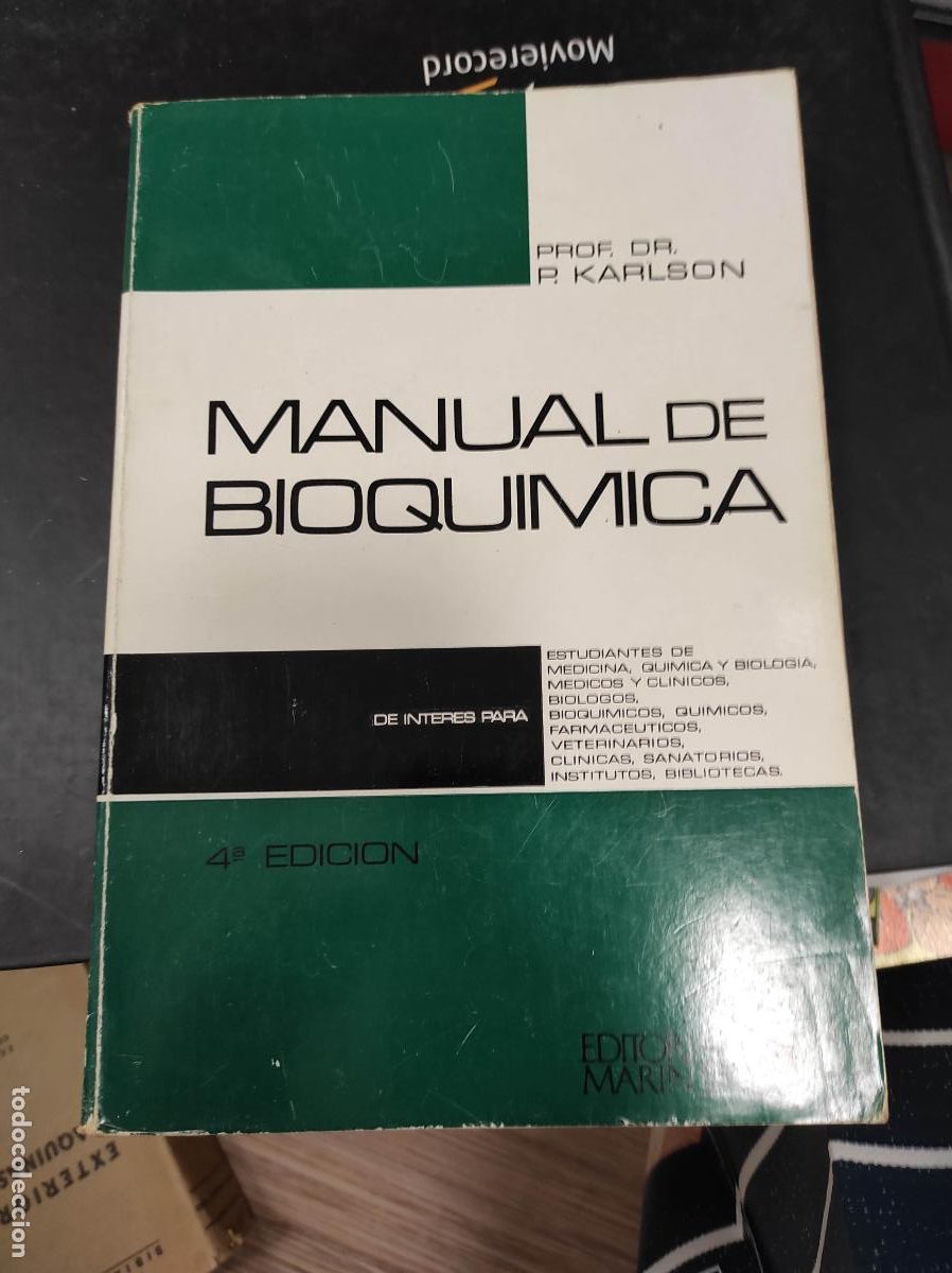 Libros de segunda mano de ciencias: PROF. P. KARLSON Manual de Bioqu&iacute;mica - Foto 1