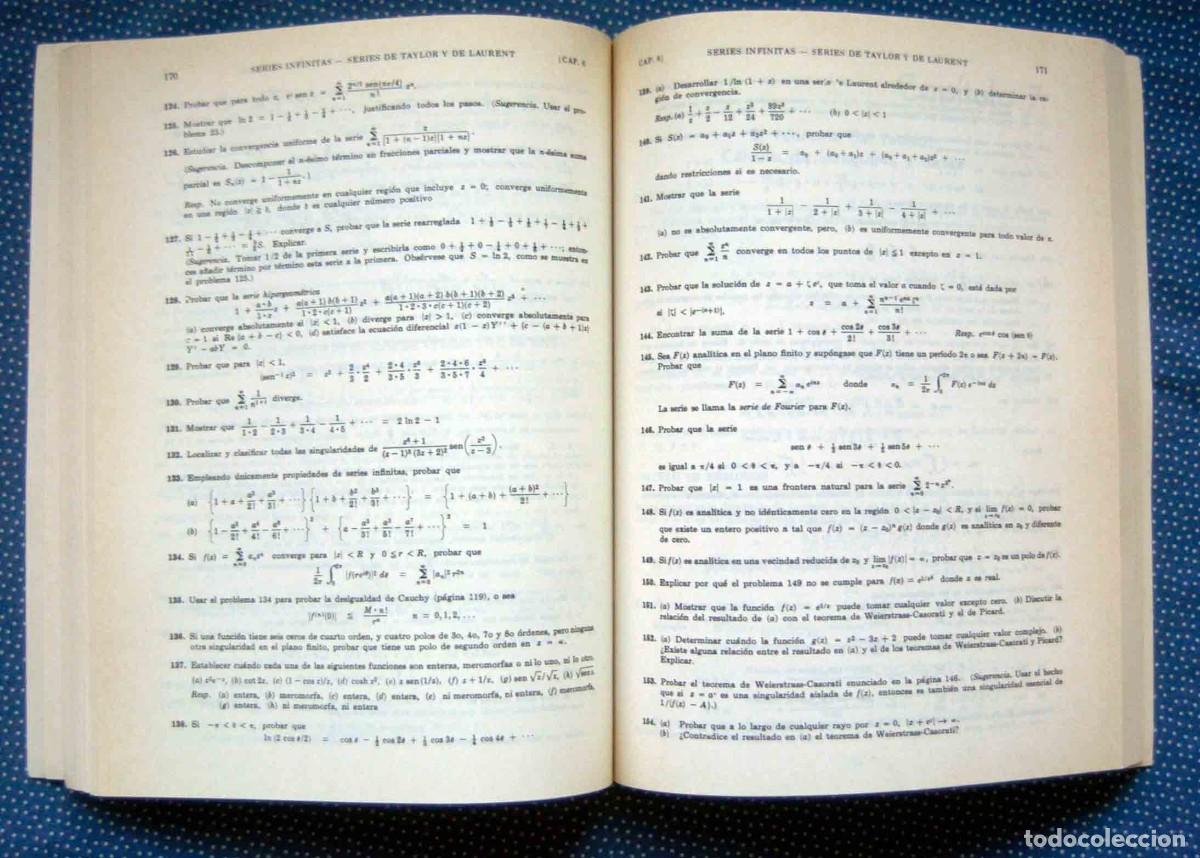 Libros de segunda mano de ciencias: VARIABLE COMPLEJA - MURRAY R. SPIEGEL - EDITORIAL MCGRAW-HILL - Foto 4