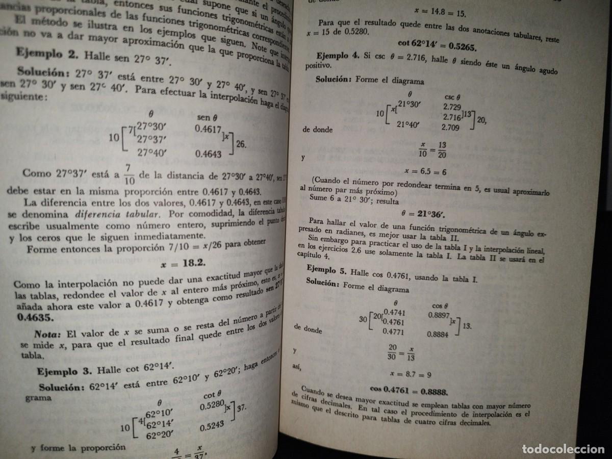 Libros de segunda mano de ciencias: 118- TRIGONOMETR&Iacute;A PLANA - NATHAN O. NILES - Foto 9