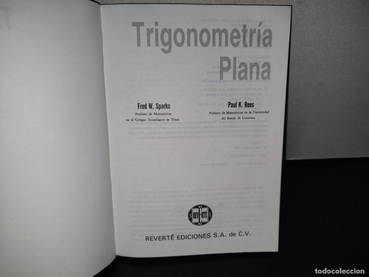 Libros de segunda mano de ciencias: 118- TRIGONOMETR&Iacute;A - FRED W. SPARKS, PAUL K. REES - Foto 4