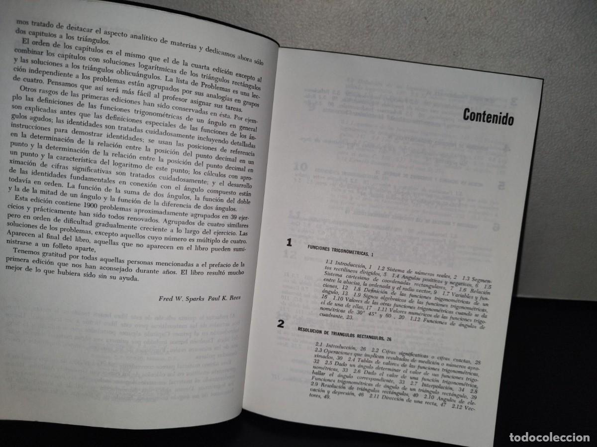 Libros de segunda mano de ciencias: 118- TRIGONOMETR&Iacute;A - FRED W. SPARKS, PAUL K. REES - Foto 6