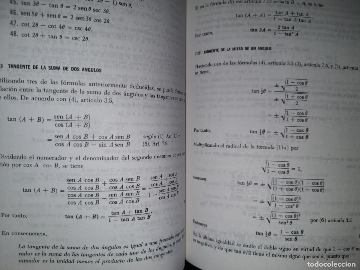 Libros de segunda mano de ciencias: 118- TRIGONOMETR&Iacute;A - FRED W. SPARKS, PAUL K. REES - Foto 10