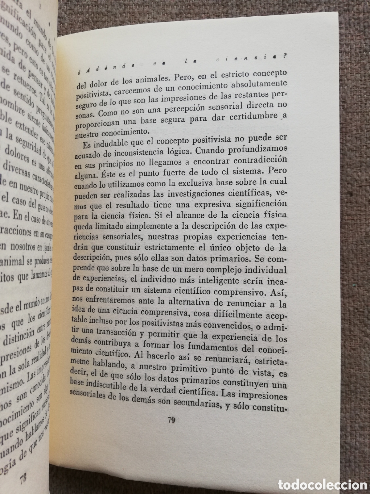 Libros de segunda mano de ciencias: &iquest;Adonde va la ciencia?, de Max Planck. Pr&oacute;logo de Albert Einstein - Foto 3