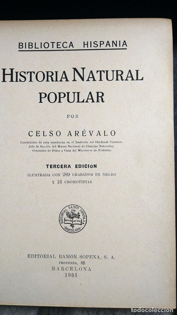 Libros de segunda mano: HISTORIA NATURAL - EDITORIAL SOPENA - Foto 4
