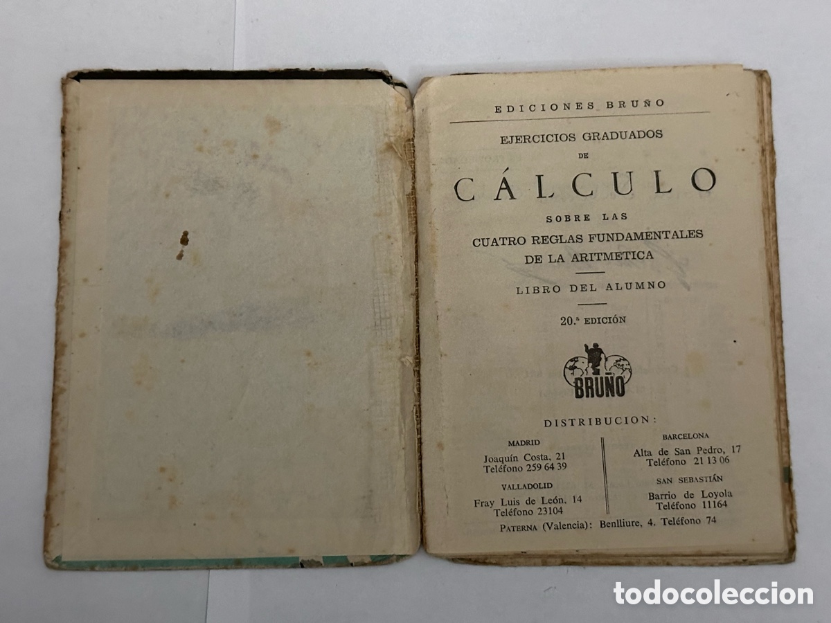 Libros de segunda mano de ciencias: ANTIGUO LIBRO DE EJERCICIOS DE CALCULO 1962 - Foto 4