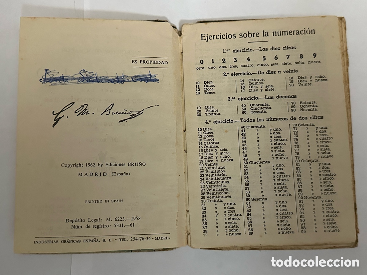 Libros de segunda mano de ciencias: ANTIGUO LIBRO DE EJERCICIOS DE CALCULO 1962 - Foto 5
