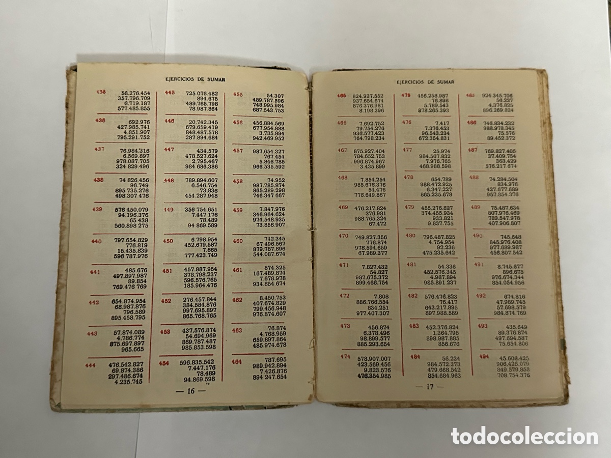 Libros de segunda mano de ciencias: ANTIGUO LIBRO DE EJERCICIOS DE CALCULO 1962 - Foto 6