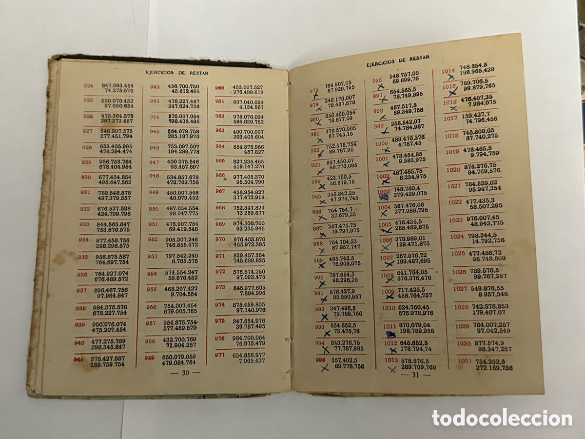 Libros de segunda mano de ciencias: ANTIGUO LIBRO DE EJERCICIOS DE CALCULO 1962 - Foto 7
