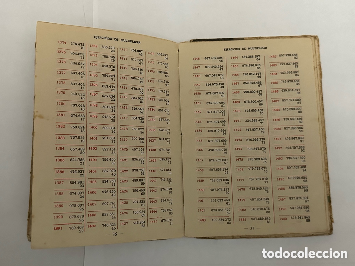 Libros de segunda mano de ciencias: ANTIGUO LIBRO DE EJERCICIOS DE CALCULO 1962 - Foto 8