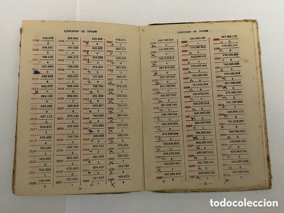 Libros de segunda mano de ciencias: ANTIGUO LIBRO DE EJERCICIOS DE CALCULO 1962 - Foto 9