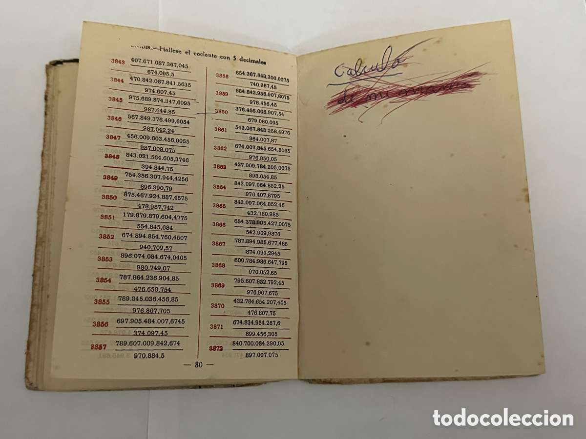 Libros de segunda mano de ciencias: ANTIGUO LIBRO DE EJERCICIOS DE CALCULO 1962 - Foto 13