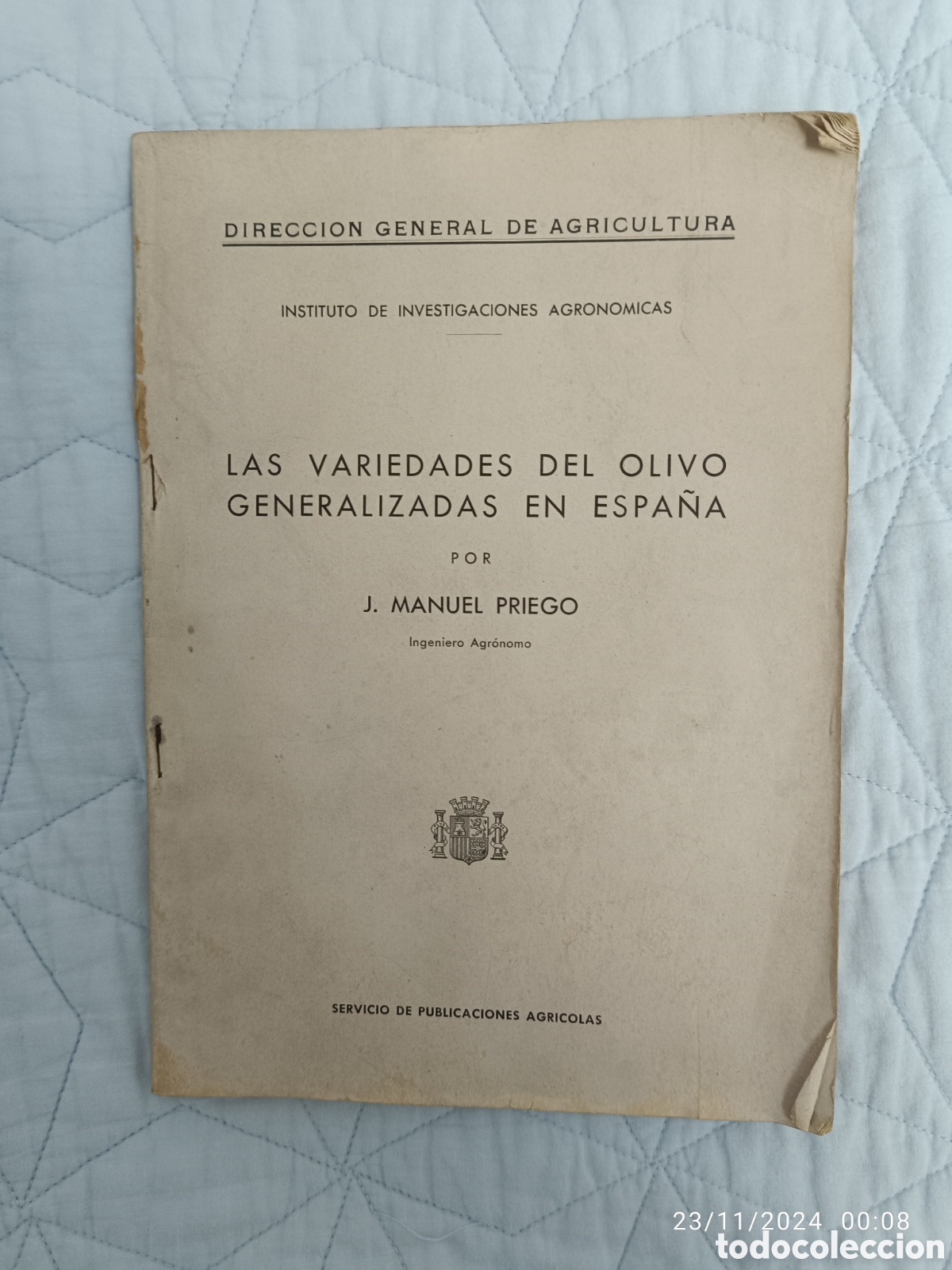 Libros de segunda mano: ,LAS VARIEDADES DEL OLIVO GENERALIZADAS EN ESPA&Ntilde;A - Foto 1