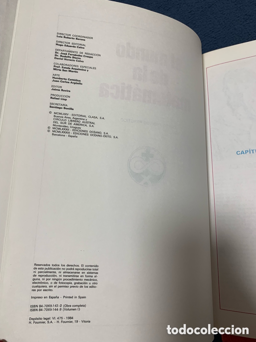Libros de segunda mano de ciencias: El mundo de la Matem&aacute;tica. 4 tomos . 1984 - Foto 3