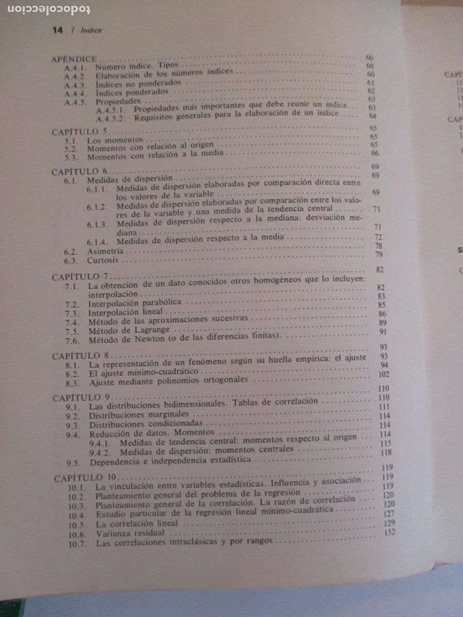 Libros de segunda mano de ciencias: M. L&Oacute;PEZ CACHERO Fundamentos y m&eacute;todos de estad&iacute;stica W30948 - Foto 3