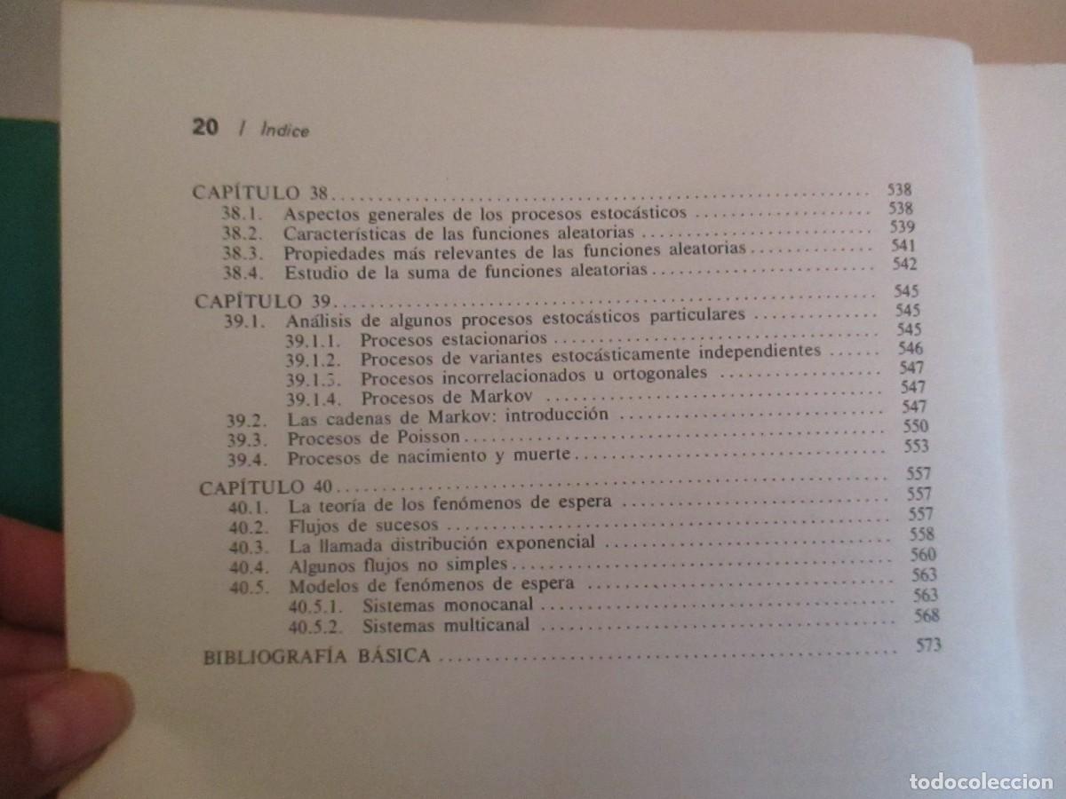 Libros de segunda mano de ciencias: M. L&Oacute;PEZ CACHERO Fundamentos y m&eacute;todos de estad&iacute;stica W30948 - Foto 9
