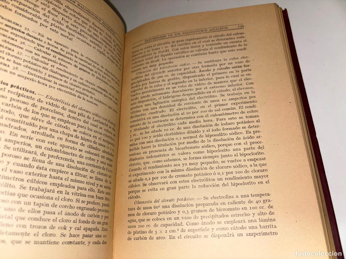 Libros de segunda mano de ciencias: INTRODUCCION A LA ELECTROQUIMICA DR. ANTONIO RIUS Y MIR&Oacute; ED. CALPE 1922 - Foto 5