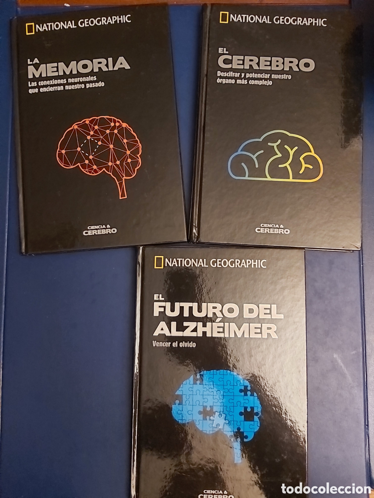 Gebrauchte B&uuml;cher der Wissenschaften: QUELA LIBRO. EL FUTURO DEL ALZHEIMER / EL CEREBRO / LA MEMORIA NATIONAL GEOGRAPHIC 3 LIBROS