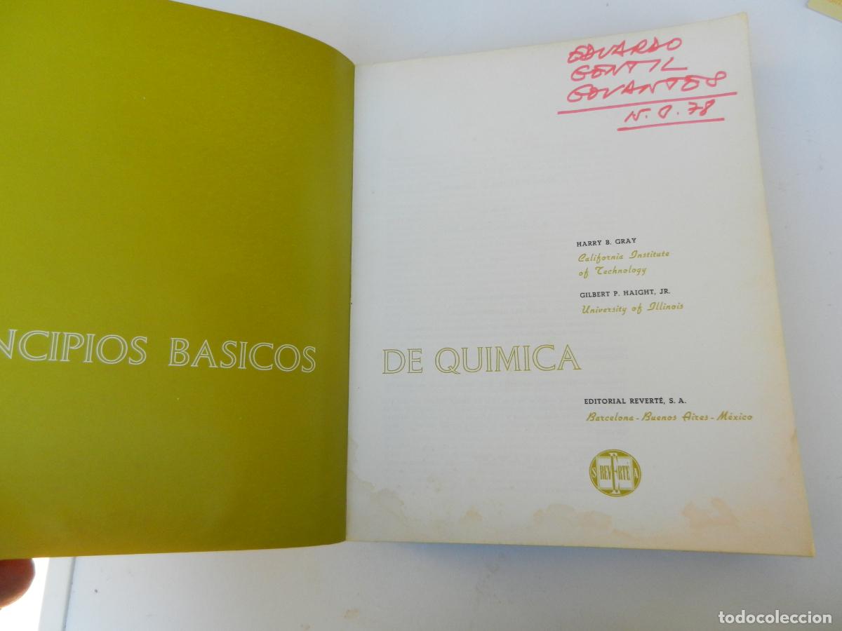 Libros de segunda mano de ciencias: PRINCIPIOS B&Aacute;SICOS DE QU&Iacute;MICA - HARRY B. GRAY/GILBERT P. HAIGHT - EDITORIAL REVERT&Eacute; 1975. - Foto 4
