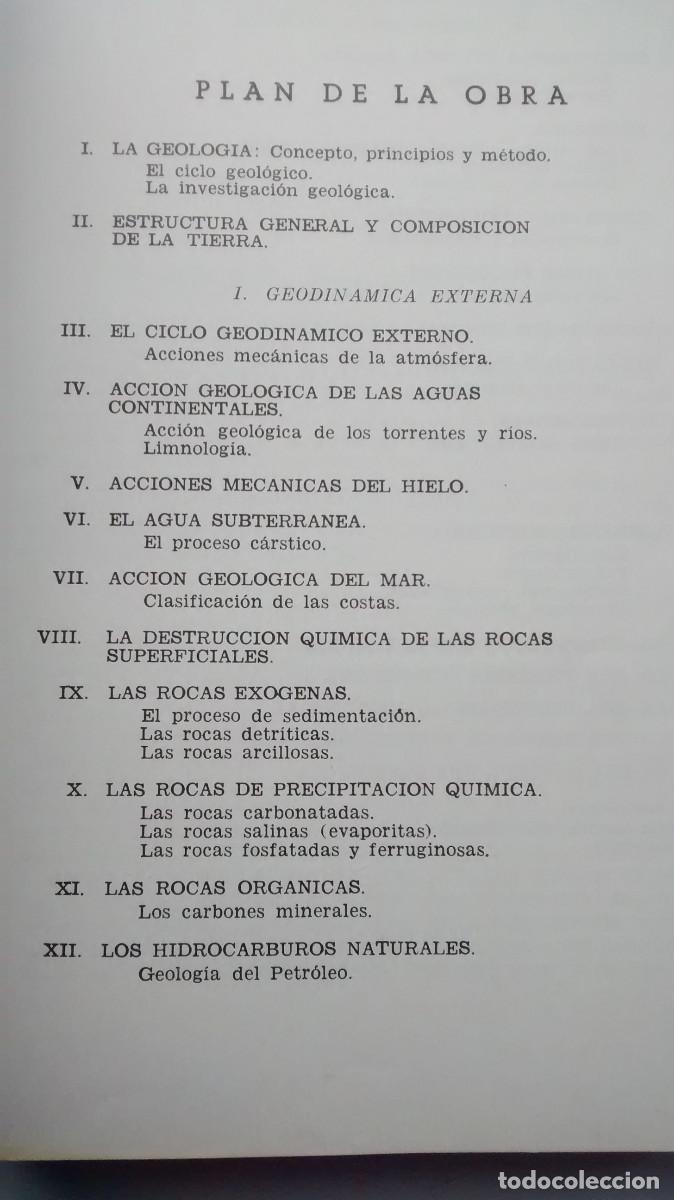 Libros de segunda mano: Geolog&iacute;a - Mel&eacute;ndez, Fuster - Foto 3